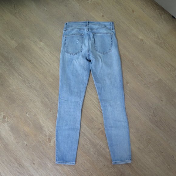 Gap True Skinny Blue Jeans Cut Out Knee Cotton - Picture 9 of 13